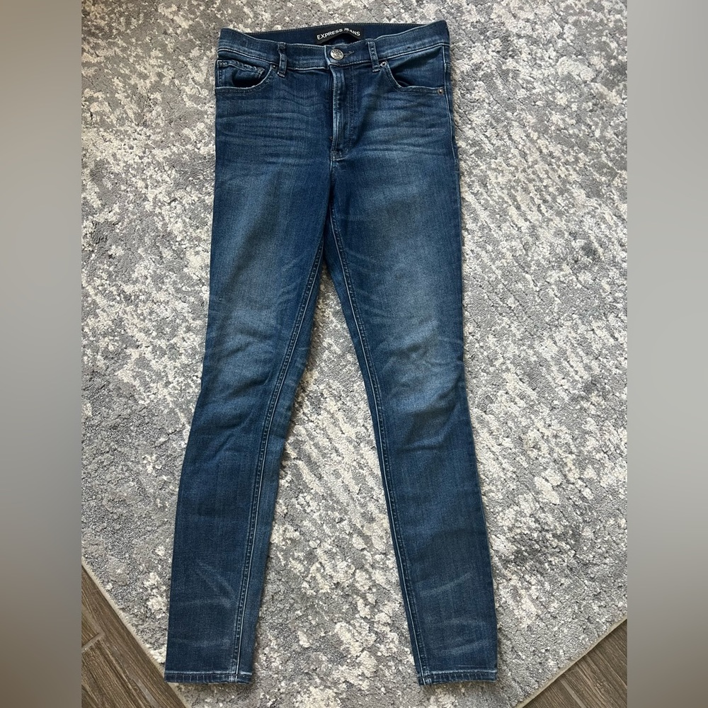 Express size four high waisted jeans